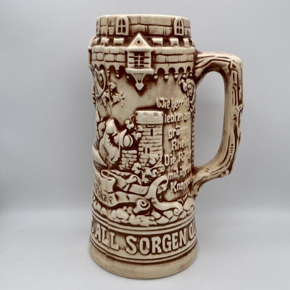 HOLLAND MOLD Vintage Beer Stein - IN DURST'GER MIT, ALL SORGEN QUITT - Picture 3 of 6